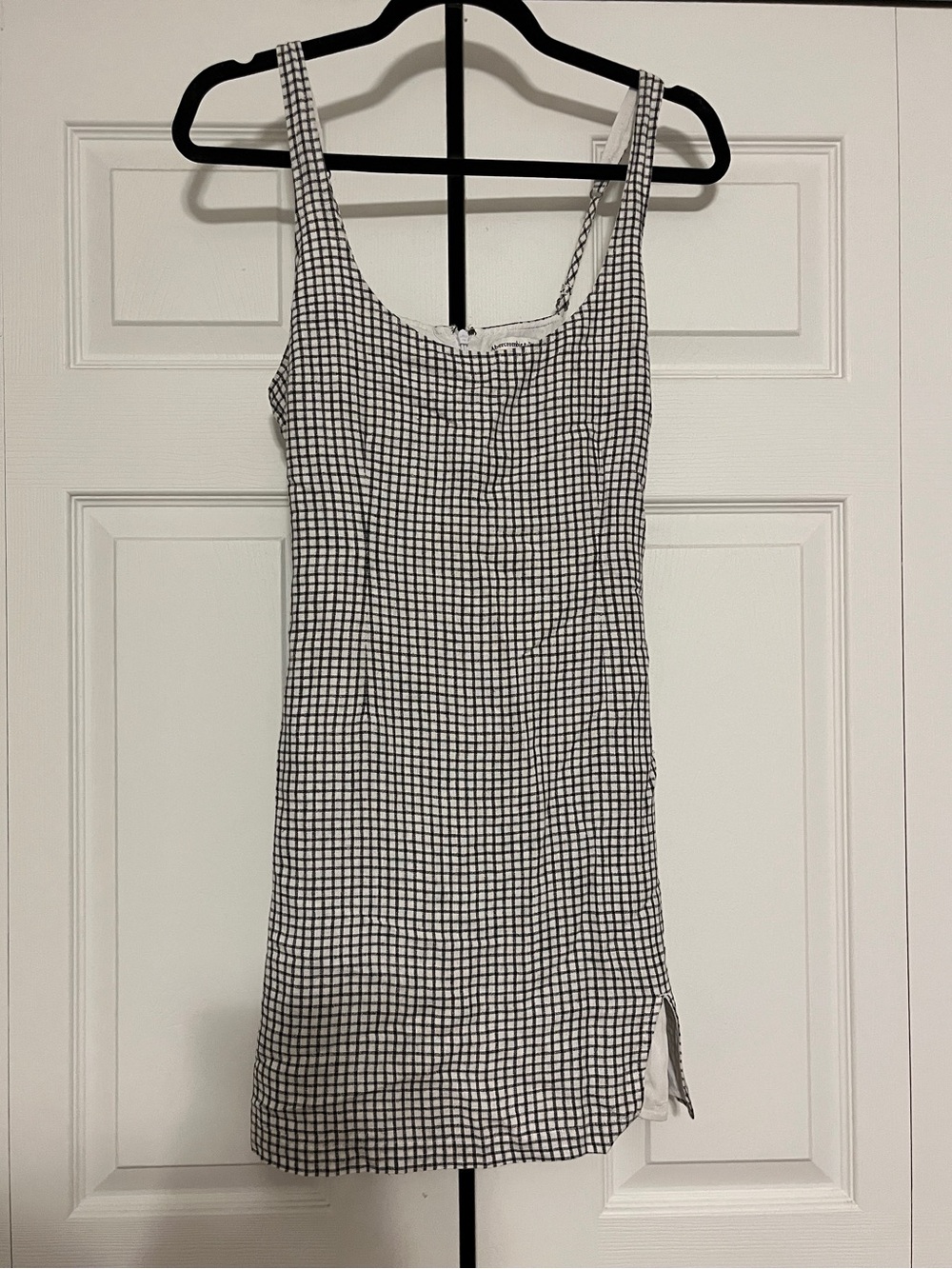 Abercrombie & Fitch Black and White Check Mini Dress